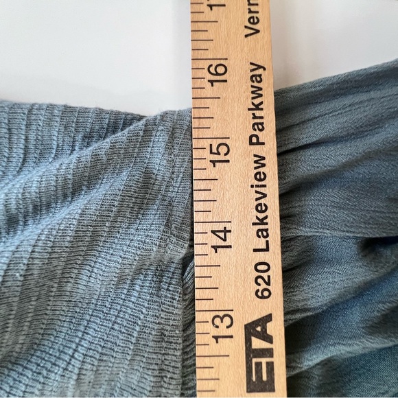 Frye Sleeveless Midi Tank Dress In Desert Blue Boho Coastal Beach Pockets M - Picture 10 of 10